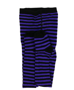 Nové černo-fialové pruhované punčocháče Primark 