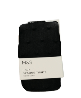 Nové černé silonky se srdíčky M&S