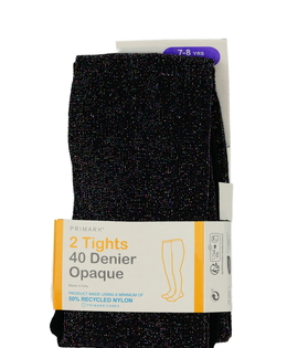 Nové lesklé černé silonky 1 ks Primark 