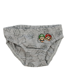 Nové šedé slipy Super Mario Primark 