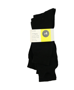 Nové černé ponožky 4 páry EUR 39-46 George