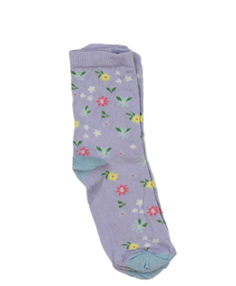 Nové fialové květinové ponožky EUR 37-39