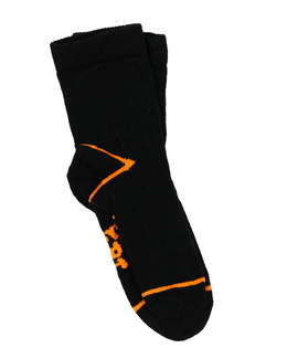 Nové černo-oranžové ponožky EUR 23-26