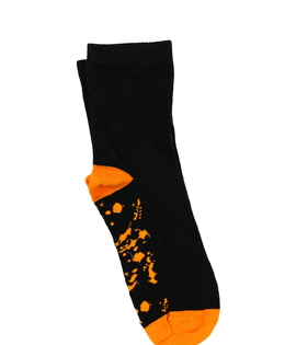 Nové černo-oranžové ponožky EUR 31-36
