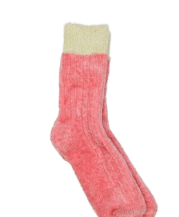 Nové růžové chlupaté ponožky EUR 39-42