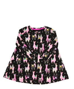 Černé vánoční šaty s lamou F&F