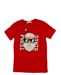 Červené vánoční triko se santou H&M