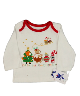 Nové bílé vánoční triko Nutmeg