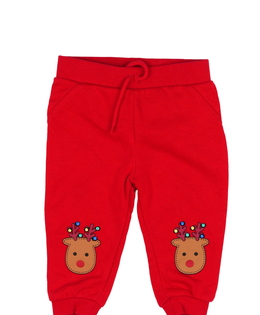 Červené vánoční tepláky Primark 