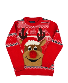 Červený vánoční svetr Next