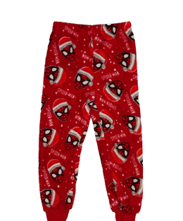 Červené vánoční teplé kalhoty Spider-man Primark