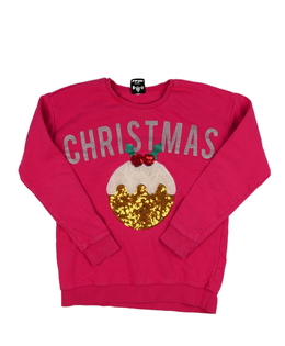 Růžová vánoční mikina George
