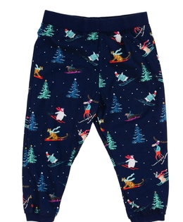 Tmavě modré vánoční tepláčky F&F