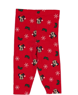 Červené vánoční legíny Mickey Primark