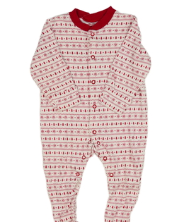 Bílo-červený vánoční overal M&S