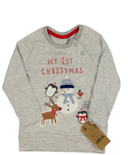 Nové šedé vánoční triko George