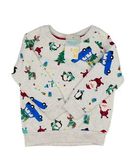 Nová šedá vánoční mikina Primark 