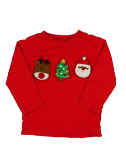 Červené vánoční triko Next