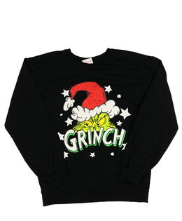 Černá vánoční mikina Grinch 
