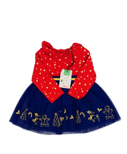 Nové červeno-modré vánoční šaty M&Co