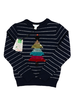 Nový modrý vánoční svetřík M&Co 