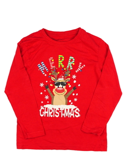 Červené vánoční triko Primark