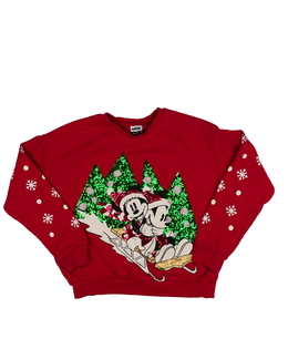 Červená vánoční mikina Minnie George