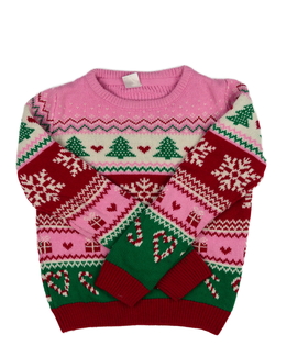 Barevný vánoční svetr 