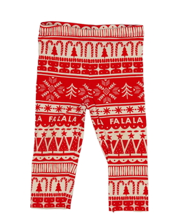 Červené vánoční legíny Tu 