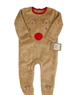 Nový hnědý vánoční overal Nutmeg