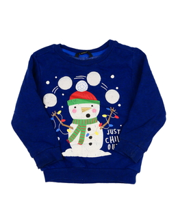 Modrá mikina se sněhulákem George