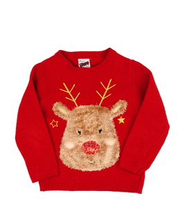 Červený vánoční svetr George