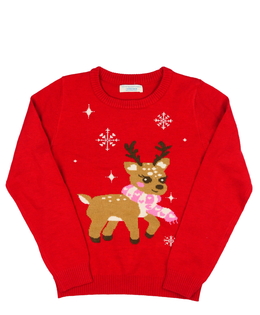 Červený vánoční svetr Primark 