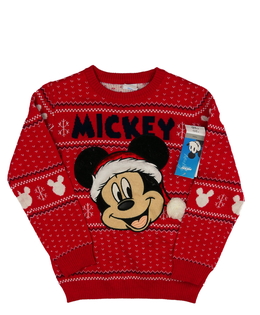 Nový červený vánoční svetr Mickey Disney 