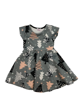 Šedé vánoční šaty 