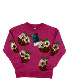 Nový růžový vánoční svetr Tu 