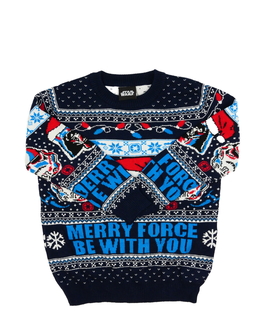 Modrý vánoční svetr Star Wars Tu 