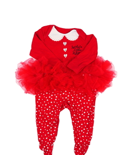 Červený vánoční overal Nutmeg