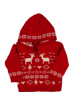 Červený vánoční svetr M&S