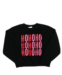 Černá vánoční mikina 