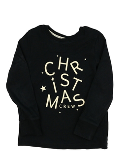 Černé vánoční volnočasové triko George