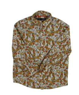 Šedá vánoční košile se sobíky Next