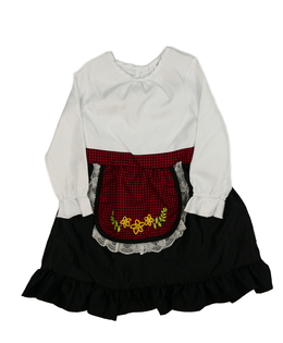 Karnevalové bílo-černé šaty s detaily F&F