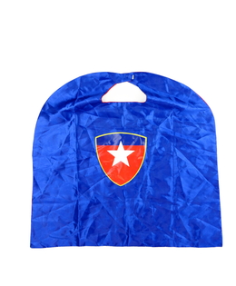 Modro-červený karnevalový plášť