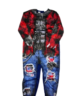 Děsivý karnevalový overal vlkodlak 