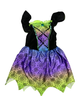 Karnevalové šaty s pavučinami 