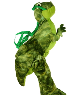 Zelený karnevalový kostým dinosaura