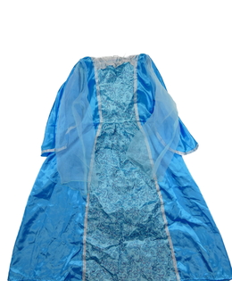 Modré karnevalové šaty pro princeznu s pláštěm