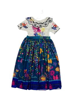 Květinové zdobné karnevalové šaty 