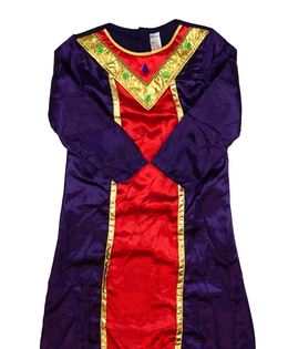 Fialovo-červený karnevalový hábit 